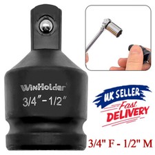 3/4" F to 1/2" M Impact Socket Adapter Impact Reducer Ratchet Adapter Tool