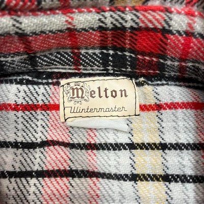 Vintage Melton Wintermaster Flannel Shirt Men Mackinaw Cruiser Red  