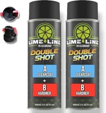 LiME LiNE High Gloss 2K Clearcoat Aerosol Can - 2 Part Clearcoat - Pack of 2