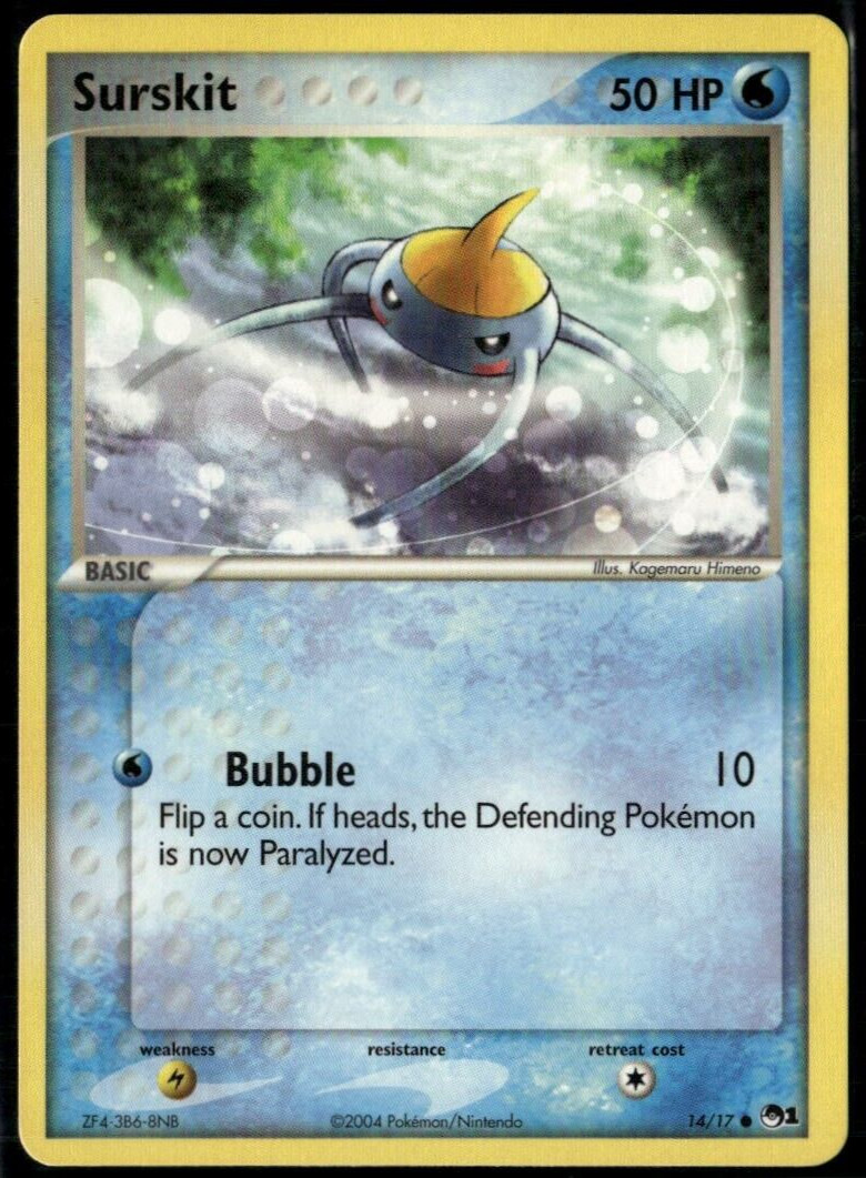 Surskit Pop Series 1 14/17 2004 LP+ Pokemon