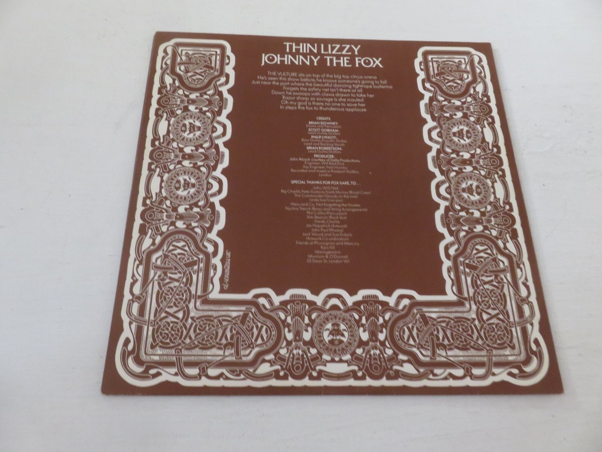 英LP Thin Lizzy Johnny The Fox UKオリ1stプレス