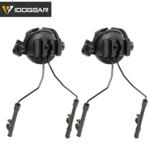 IDOGEAR Tactical Helmet Rail Adapter Rail Horn Rail Mount Hunting Rotatable Gear