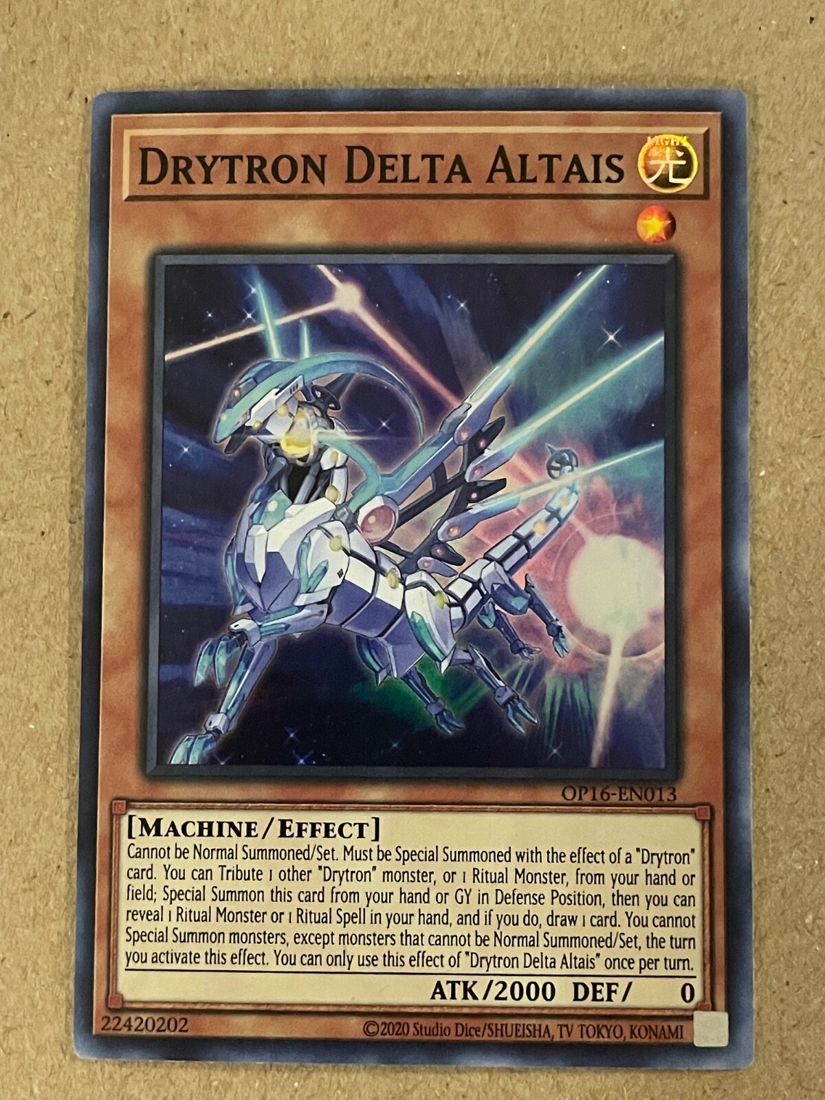 Drytron Delta Altais OTS Tournament Pack 16 Yugioh #OP16-EN013 Super Rare