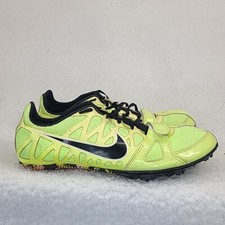Nike Shoes Zoom Rival S Mens 11 Yellow 456812 701 Day Glow w/Spikes Track Sprint