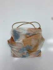 Shein Womens Tan Multicolor Mesh Tank Size Medium