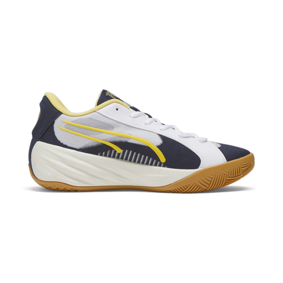 T nis de basquete esportivo masculino Puma All Pro Nitro Black Fives 37988601 azul