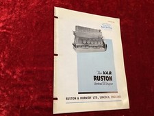 RUSTON & HORNSBY LTD V.A.B VERTICAL OIL ENGINE PUBLICATION 8074   1939