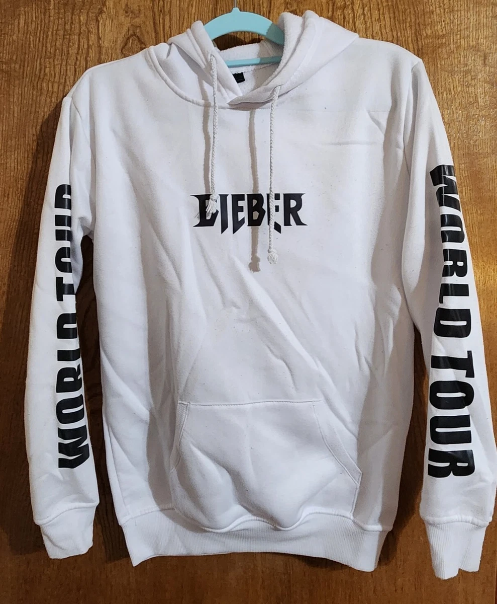 White justin 2025 bieber hoodie