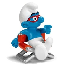 NEW 20711 Film Director Smurf Smurfs RETIRED figurine Puffo Schtroumpf Schlümpf