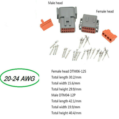 MACHSWON 238 Connettori DT Impermeabilizzanti, 2 3 4 6 8 12 Pin Deutsch - Foto 8