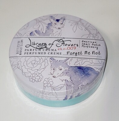 Library of Flowers Forget Me Not Parfum Cream 2.5 oz. Eau de Parfum New Sealed