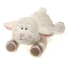 Fiesta Toys Lamb Plush Stuffed Animal 16" Laying Sheep Inspirational Message Tag