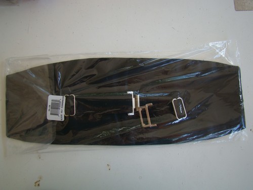 NAVY USN MALE ENLISTED RANKS ONE SIZE FITS ALL MESS DRESS BLACK CUMMERBUND SET N - Picture 3 of 10