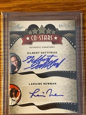 2012 Leaf Pop Century Gilbert Gottfried Laraine Newman Co-Stars Dual Auto #d /10