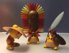 UB Funkey Funkies Lot Of 3 Figures U.B. Funkeys Game Toy