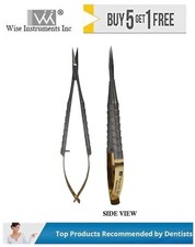 Wise Dental CASTRO VIEJO Micro Scissor Straight.Tungsten Carbide Blades.12cm
