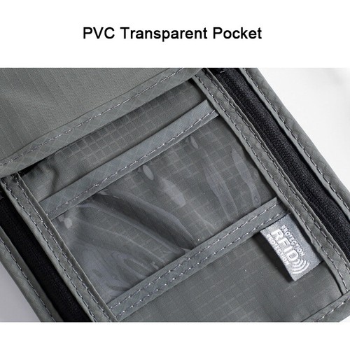 RFID Blocking Travel Body Wallet Passport Holder Neck Shoulder Document