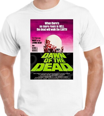 Herren T-Shirt Dawn Of The Dead Retro 70er Horrorfilm Klassiker Scary Zombies