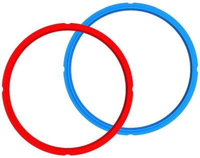 Genuine Instant Pot Sealing Ring 2-Pack Quart Red/Blue Instant Pot 