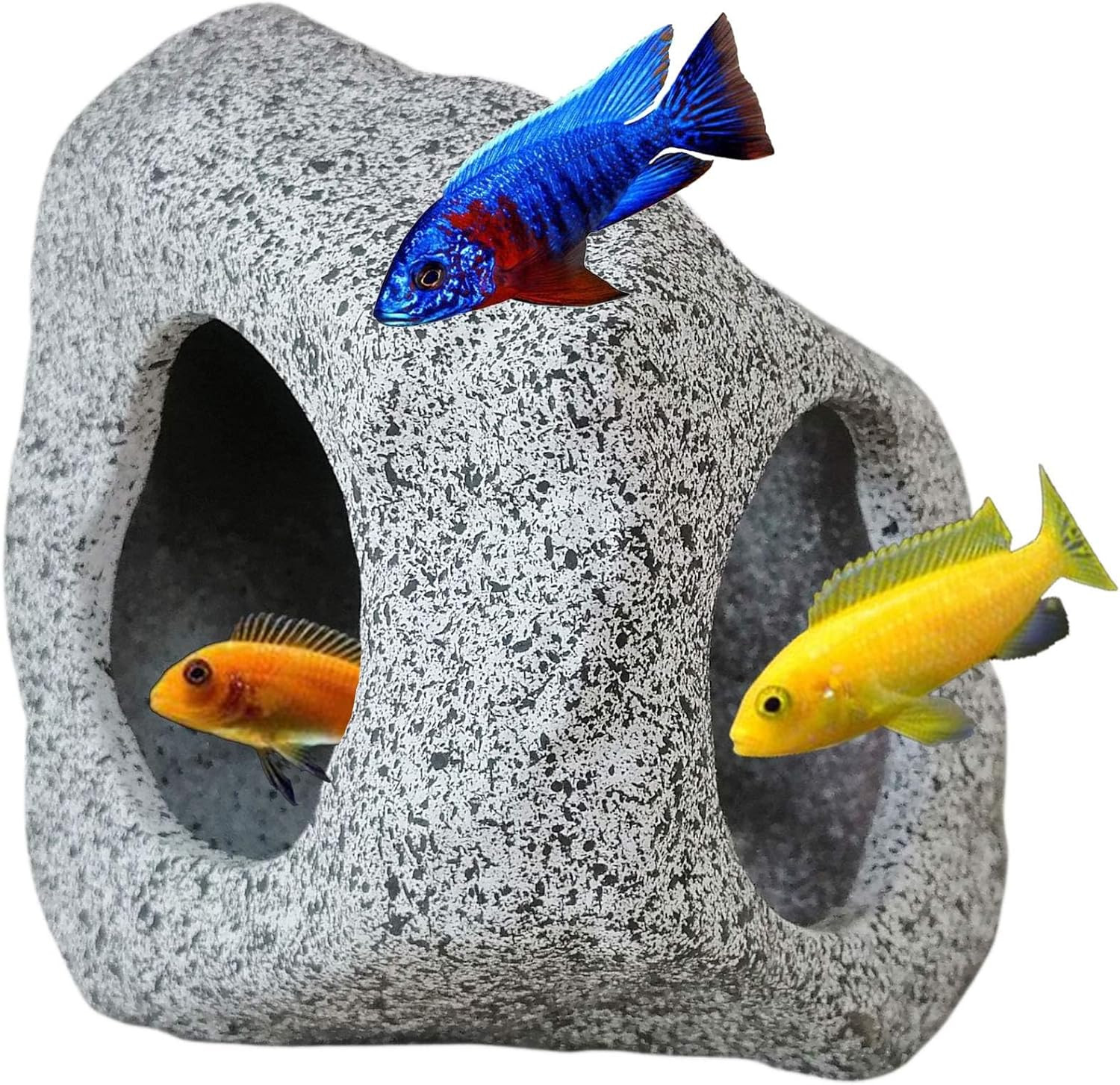 Aquarium Hideaway Rock Cave for Aquatic Pets to Breed, Play and Rest, Safe and N