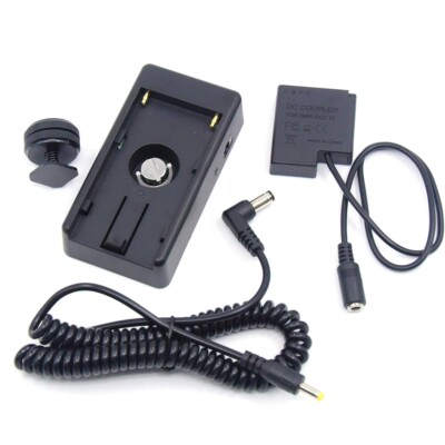 DMW-BLH7 Dummy Battery DCC15 With NP-F Adapter Plate Kit For Lumix GM5 GF8 LX15