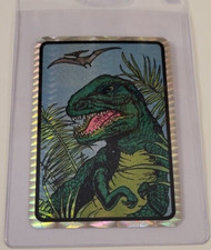 TYRANNOSAURUS T-REX Dinosaur 1990's PRISMATIC Prism VENDING MACHINE STICKER CARD
