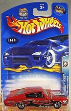 2003 Hot Wheels #144 Wastelanders 2/10 1967 DODGE CHARGER Orange w/Chrome 5 Sp