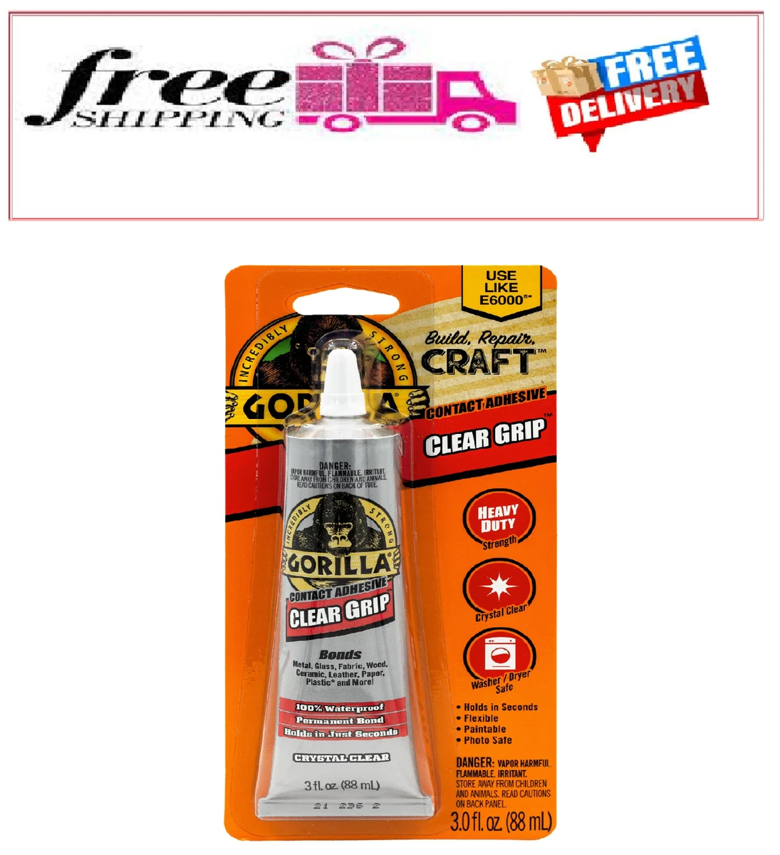 Gorilla clearance grip glue