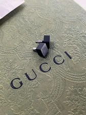 GUCCI Square Small High Heel Cover/Cap Replacement Set of 2 w/Envelope - No Box