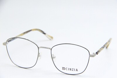 CINZIA CIN-5146 C1 SILVER BROWN MARBLE AUTHENTIC FRAMES EYEGLASSES 53-18