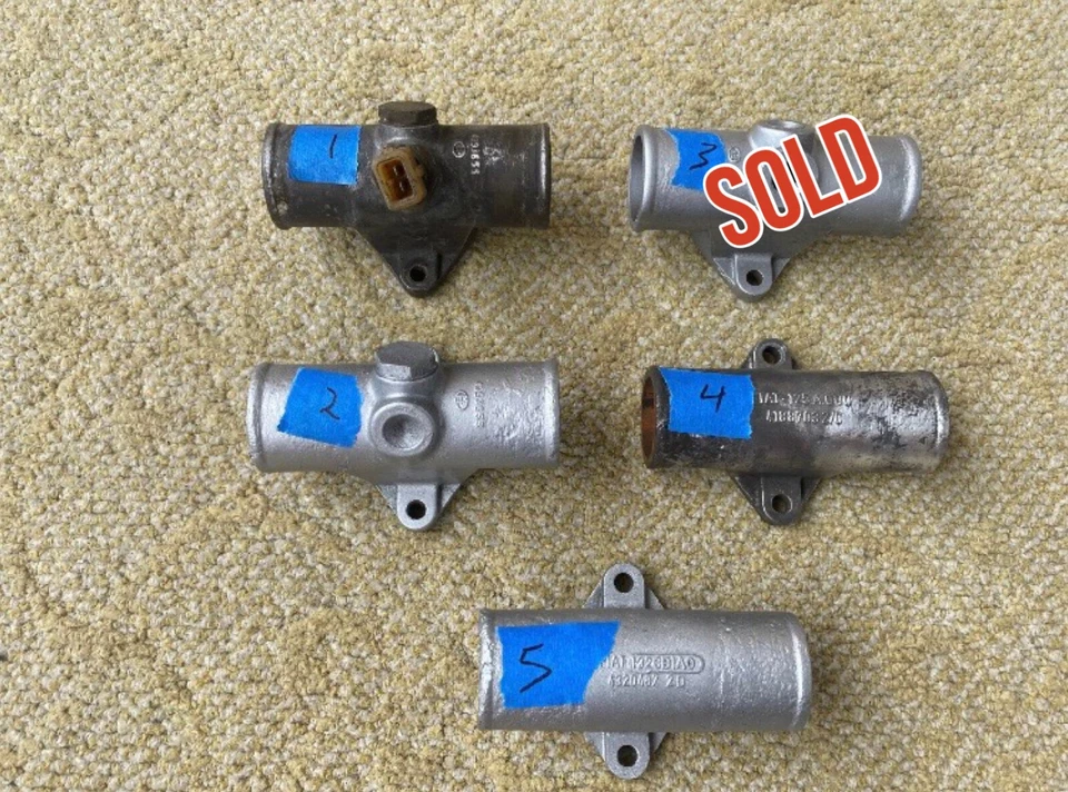 FIAT 124 125 131 132 Termostato Distribuidor de Agua Sensor T Montaje Refrigerante Usado Foto 2 de 4