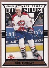 2002-03 Titanium #122 Ron Hainsey RC /99 - Montreal Canadiens