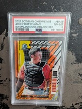 2021 Bowman Chrome Orange Refractor /25 Ascensions BA-15 Adley Rutschman PSA 8