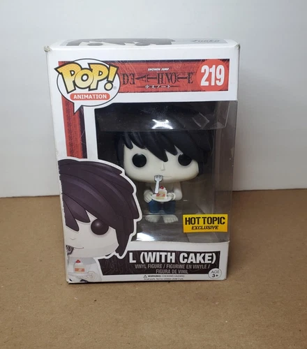 AUTHENTIC Funko Death Note (L With Cake) Hot Topic Exclusive #219 *Damaged Box*