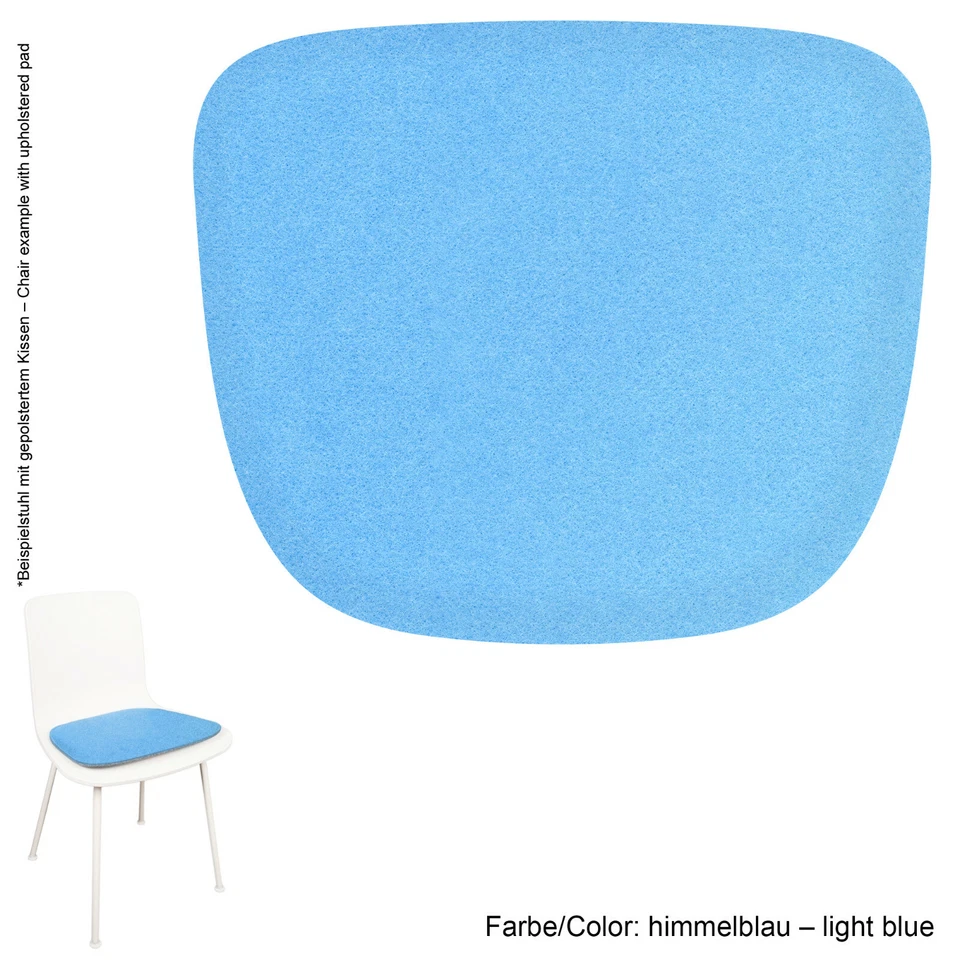 Eco Filz Auflage 4mm geeignet für Vitra HAL tube wood ply