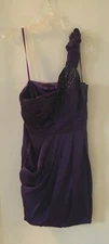 MORRELL MAXIE PURPLE LINED COCKTAIL DRESS   SIZE 12