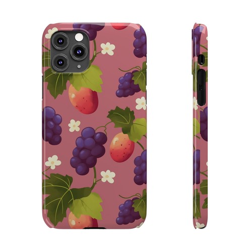 Grape Strawberry Pattern Preppy iPhone Case | Aesthetic - 第 66/82 張圖片