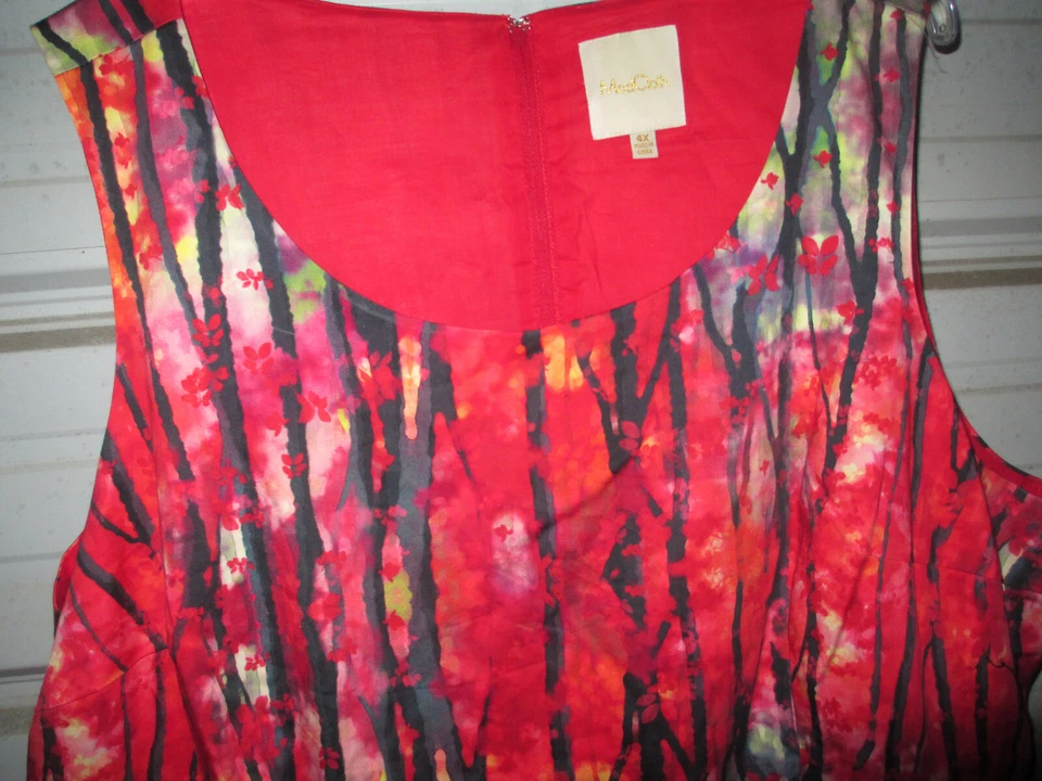 RareModcloth 4X Plus Size Enchanted Forest Mod Cloth A-Line Dress Retro Womens - Image 3 of 4