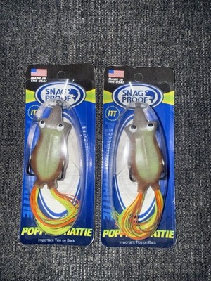 Snag Proof Poppin Phattie Topwater Frog Chief Rocka 2 Pack