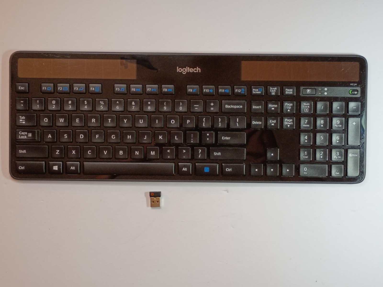 Logitech K750 Solar Wireless Ultra Slim Black Keyboard with 