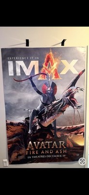 Avatar Fire And Ash Original IMAX Bus Shelter Poster  48x70 
