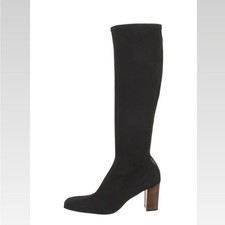 Gucci Vintage Y2K Neoprene Knee High Sock Boots Heeled Stretch EU 40.5C