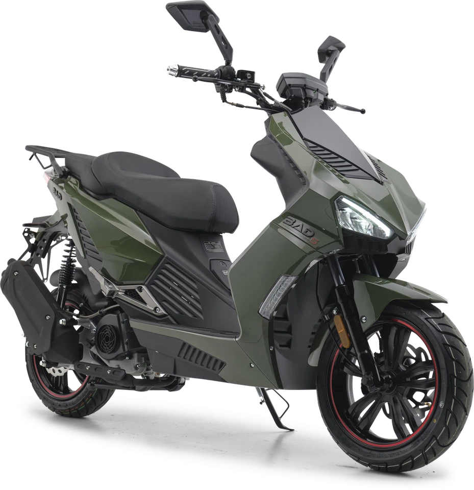 Motorroller 50 ccm Burnout BAD s Grün 25 km/h - Bild 2 von 4