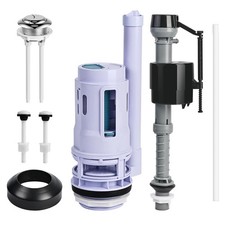 3-Inch Dual Flush Valve  Fill Valve Replacement Kit for 2-Piece Toilets, Com...