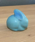 Van Briggle Pottery Turquoise Blue Bunny Rabbit "MLP" Marjorie L Pope