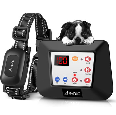 Aweec Wireless Dog Fence System 2-in-1 Training Collar Remote Vibrate Open  Box