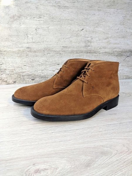 Men Tod's Boots Brown Suede 41
