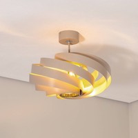 Euluna Deckenlampe 'Vento' (Modern) In Creme Aus Metall (1 Flammig, E27) - Decke