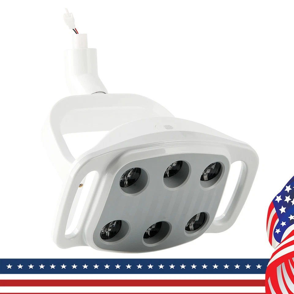 Lámpara de Inducción Dental 6 LED Oral Luz LED Ajustable para Silla Unidad Dental Foto 3 de 4