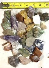 Natural Rough Raw Ready to Tumble Stones Rocks Mixed Sizes 2lb Lot